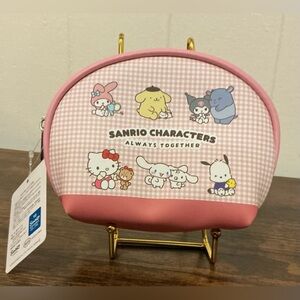 Sanrio 2025 Bought In Japan Characters "Always Together" Zip Pouch Cosmetic Bag